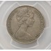 AUSTRALIA 1966 . TWENTY 20 CENTS COIN . VARIETY . WAVY 2
